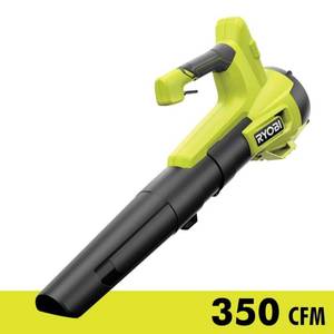 lot 18503 image: ONE 18V 100 MPH 350 CFM Cordless Battery Variable-Speed Jet Fan Leaf Blower (Tool Only) - Retail $125