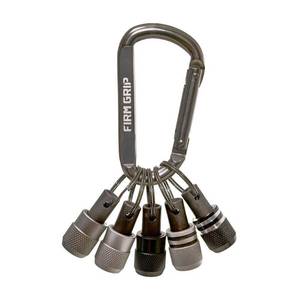 lot 18517 image: Build-A-Rig 34 in. x 3 316 in. Impact Driver Bit Steel Carabiner - Retail $20