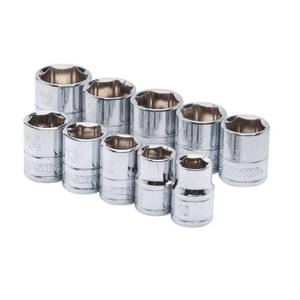 lot 18538 image: Husky 38 in. Drive Standard Metric Socket Set (10-Piece) - Retail $40