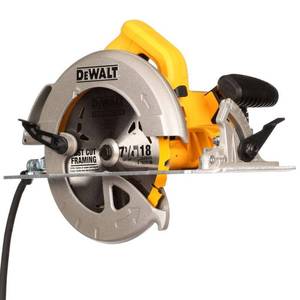 lot 18562 image: DEWALT 7-14-Inch Circular Saw, Lightweight, Corded (DWE575) (B007QUZ106) - Retail $169
