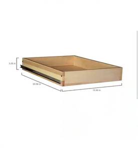 lot 18597 image: Ready to Assemble 16 in. Pull-Out Drawer for 21 in. Base Cabinet - Retail $46
