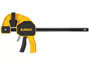 lot 18616 image: DEWALT12 in. 600 lb. Trigger Clamp w3.75 in. Throat Depth - Retail $39