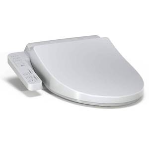 lot 18617 image: TOTO SW3004#01 Washlet A2 Electronic Bidet Toilet Seat with Heated Seat and SoftClose Lid  Elongated Cotton White - Retail $300