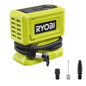 lot 18627 image: Ryobi One 18V High Pressure Digital Tire Inflator - Retail $70