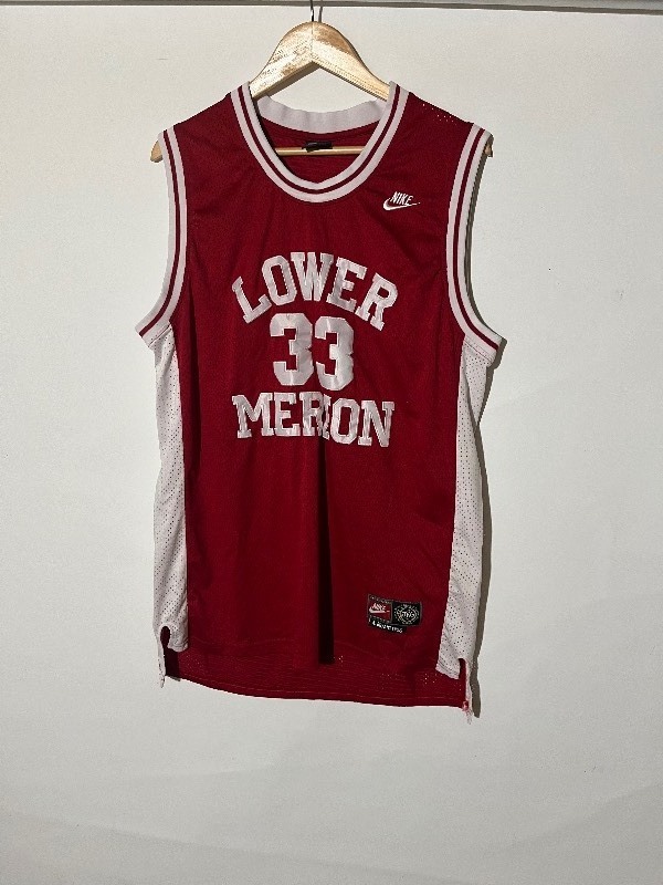 lot 227 image: Lower Merion 1996 HighSchool Kobe Bryant Basketball Jersey - Quality Stitched Nike - #33 XL