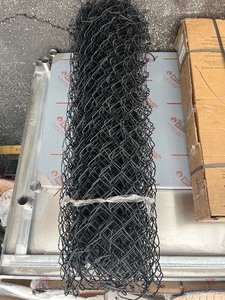 lot 63 image: 4 x 30 Black Epoxy Coated - Steel Fencing Roll