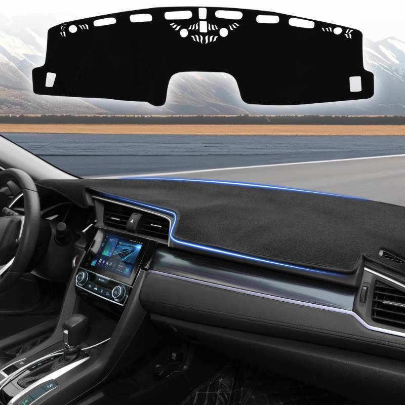 lot 44721 image: YYCKE Dash Cover Mat Custom Fit for Ford Maverick Hybrid XL XLT Lariat Truck 2022-2024 2025 2026 Accessories Dashboard Pad Carpet Protector