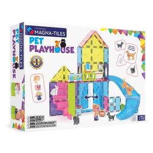 Magna-Tiles Pet Playhouse  Magnetic Construction Set, The Original Magnetic Building Brand. Open box - Retail: $70