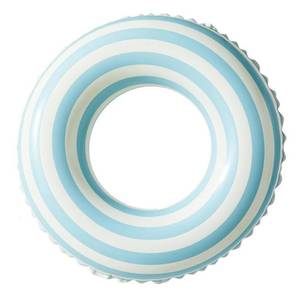 lot 33325 image: Pool Floats for Kids Ages 5-10, Swimming Pool Toys Inflatable Pool Tubes Simple Stripes Cute Swim Rings, Kids Floaties Water Toys for Pool Beach Party (Lollipop-Blue) - Retail $8