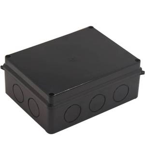 lot 41507 image: Project Box IP65 Waterproof Dustproof Junction Boxes ABS Plastic DIY Electronic Case, Indoor & Outdoor Electrical Box Power Cord Enclosure Black 200x155x80mm - Retail $13