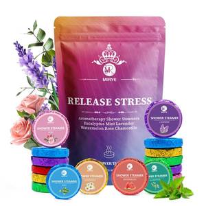 lot 58002 image: 10-Pack Shower Steamers Aromatherapy, Self Care with Natural Essential Oils Relaxation Home SPA, 6 Scented Organic Shower Bombs Mothers Day Spa Gifts for Mom Wife Friends Teen Girls - Retail $19