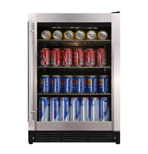 lot 7 image: Magic Chef Undercounter Beverage Refrigerator with Glass Door - Retail $600
