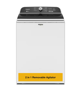 lot 11 image: Whirlpool Top Load Washing Machine with 2-in-1 Removable Agitator - Retail $1,200