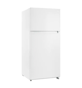 lot 26 image: 18 Cu Ft Top Freezer Refrigerator White - Retail $800