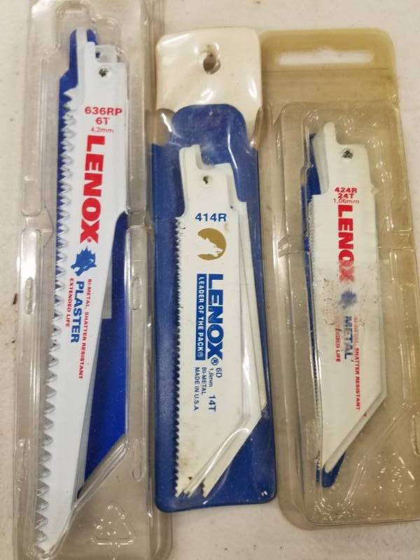lot 7742 image: Lot of 3 Packages of Sawzall Blades