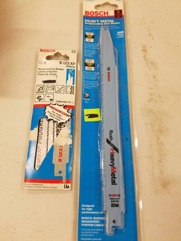 lot 7744 image: Lot of 2 Packages of Sawzall Blades
