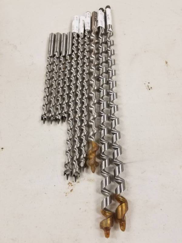 lot 7749 image: Lot of 10 Irwin Auger Bits