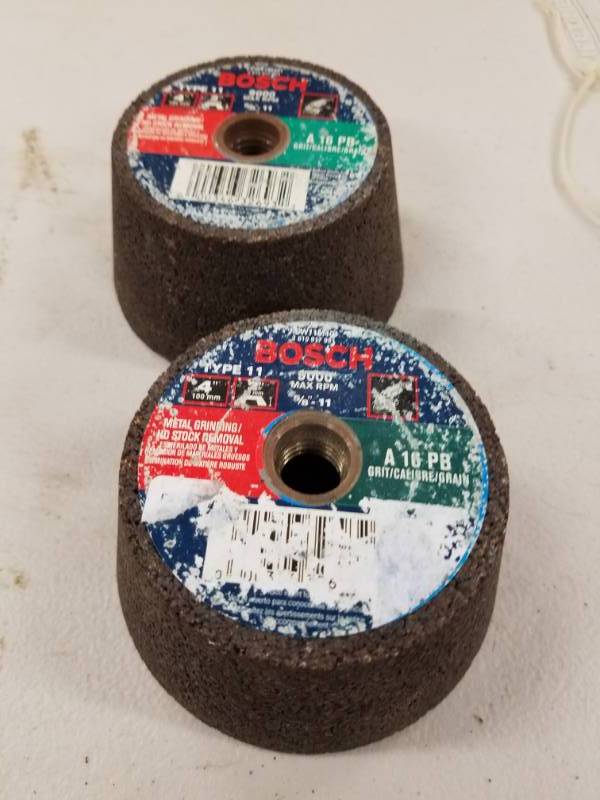 lot 7752 image: Lot of 2 Bosch Grinding Wheels