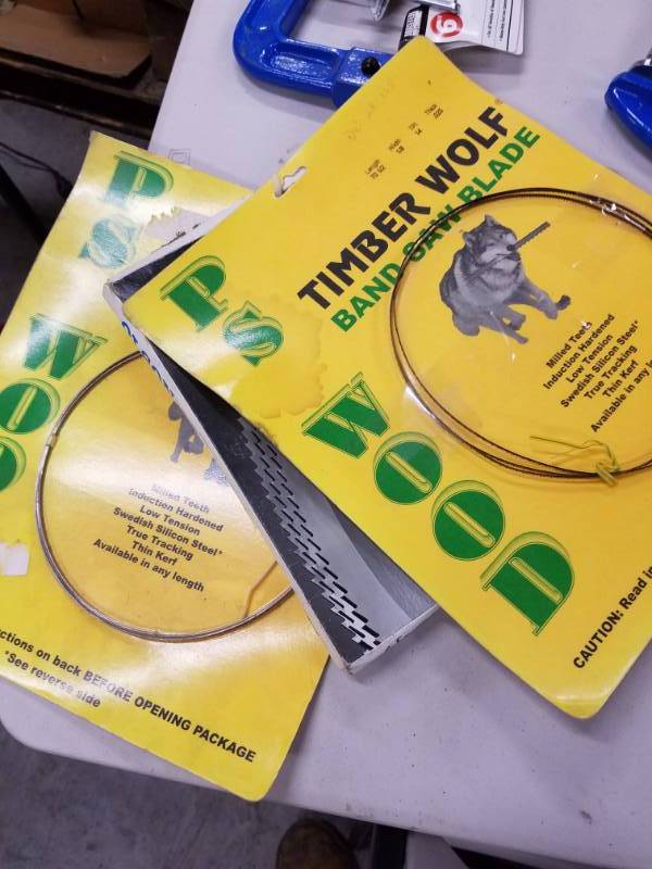 lot 7756 image: Lot of 3 Band Saw Blades