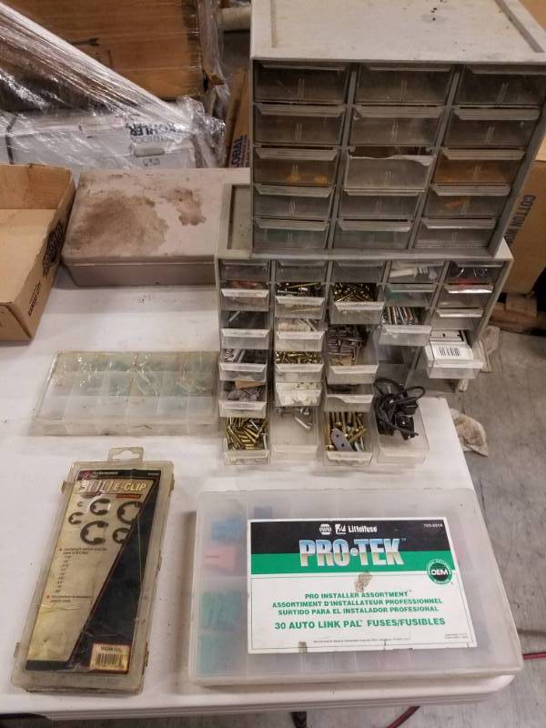 lot 7761 image: Sorter Bins, E Clips, Pro Tec Auto Fuses