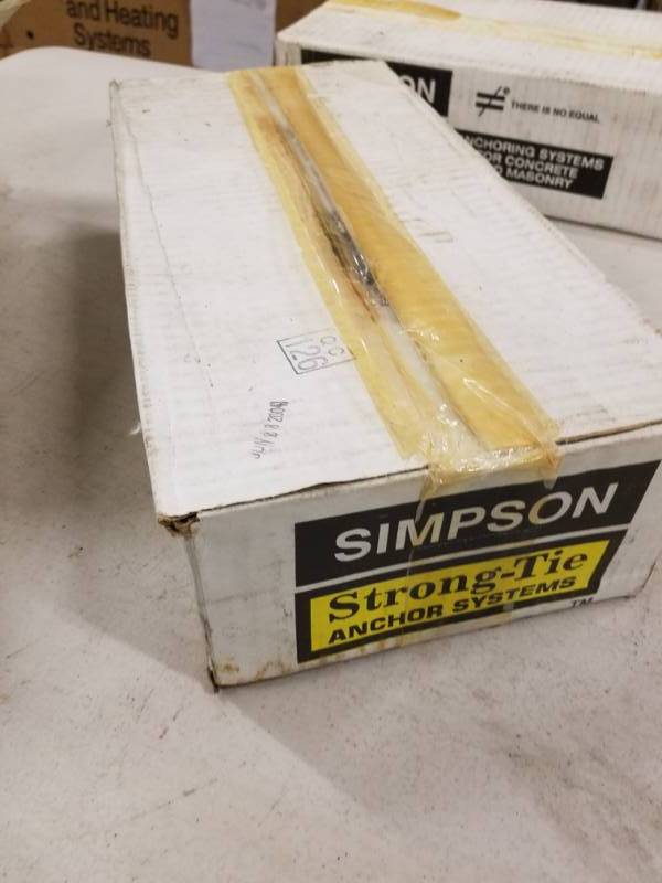 lot 7789 image: Case of 4 Simpson Strong Tie Boxes
