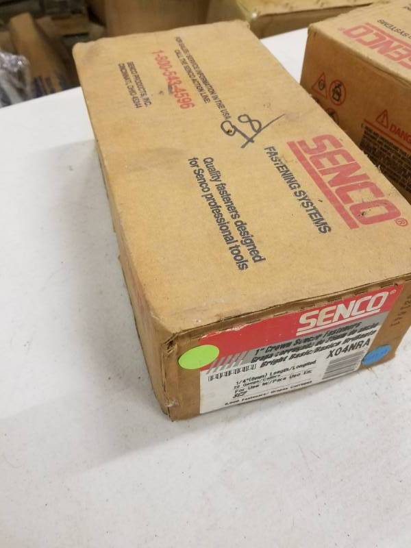 lot 7805 image: Case of Senco 1 Crown Sencor Fasteners