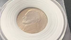 lot 24 image: 2004-D Jefferson Nickel Louisiana Purchase Coin BU Brilliant Uncirculated in protective case