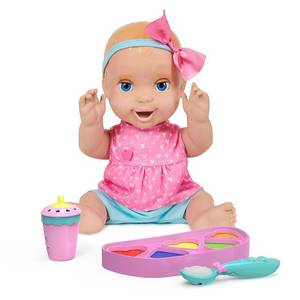 lot 224 image: Mealtime Magic Mia, Interactive Feeding Baby Doll, Recognizes Over 50 Foods with Lifelike Reactions and Over 70 Sounds
