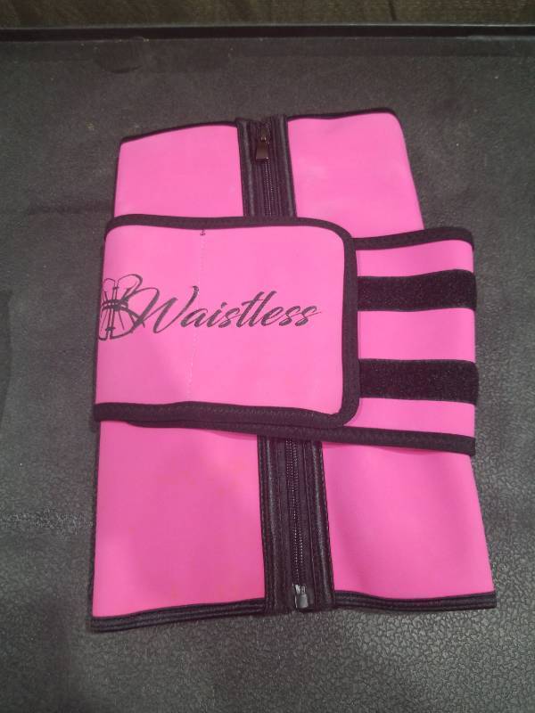 lot 4007 image: Workout Waist Trainer for Women Man Tummy Control Slimming Body Shaper Belt Sauna Sweat Corset Cincher with Zipper Size 6XL