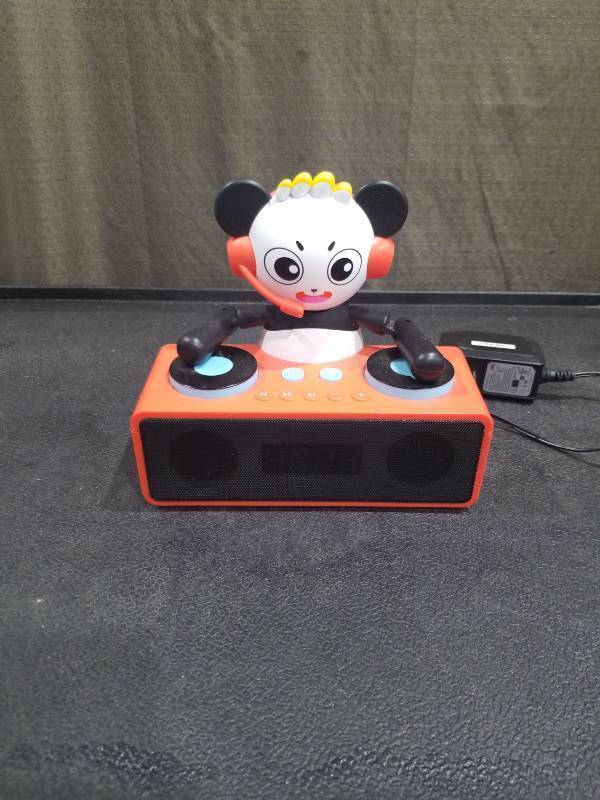 lot 4156 image: Ryans World DJ Kids Alarm Clock with Bluetooth Speaker