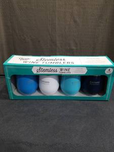 lot 1024 image: Picnic Pro Stemless Wine Tumblers 4-Pack Caesars Rewards