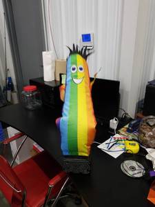 lot 1034 image: Rainbow Inflatable Dancing Tube Man Air Dancer