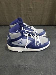 Air Jordan Basketball Sneakers Blue White High Top Size 6Y