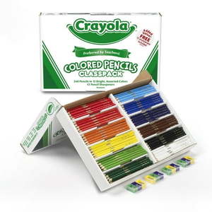 lot 1091 image: Crayola Classpack of Colored Pencils  240-Count Sealed New