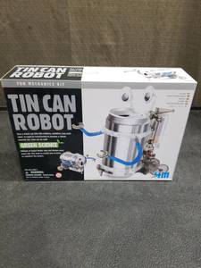 lot 1107 image: 4M Green Science Tin Can Robot Fun Mechanics Kit