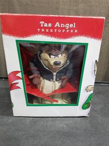 lot 1119 image: Taz Angel Christmas Tree Topper Looney Tunes Tasmanian Devil
