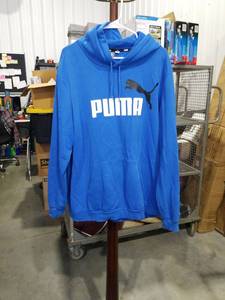 lot 1139 image: Puma Blue Pullover Hoodie Size 2XL