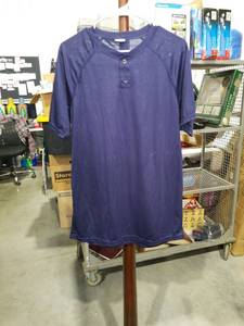 lot 1147 image: Augusta Sportswear Mens Navy Blue Henley Athletic Shirt Size Medium