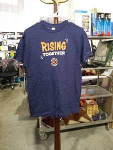 lot 1148 image: Rising Together Navy Blue T-Shirt Medium Size