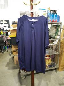 lot 1153 image: Augusta Sportswear Navy Blue Henley Shirt Size 2XL