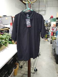 lot 1247 image: Brooklyn State  Black Long Sleeve Polo Shirt with Tags Size Large