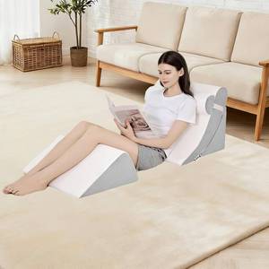 lot 3444 image: $78 4Pcs Orthopedic Wedge Pillow Set & Memory Foam Play Mat 50x50