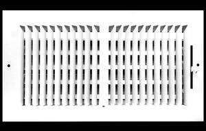 lot 3469 image: HVAC Premium 16x10 2-Way Vertical Air Supply Grille, White