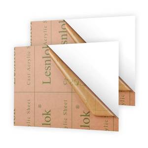lot 3476 image: $60 Lesnlok 24 x 36 White Acrylic Sheets 18in Thick, 2 Pieces