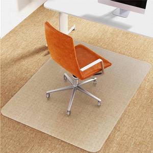 lot 3482 image: PVC Clear Chair Mat for Carpets 36x48, Non-Slip & Noise-Reducing