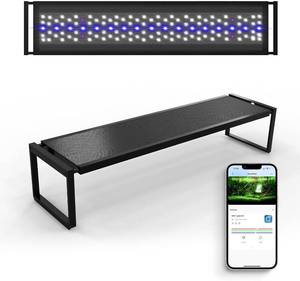 lot 3485 image: $77 FZONE LED Aquarium Light with App Control, 35-43 Planted