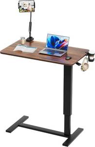 lot 3486 image: $88 Adjustable Overbed Table with Wheels (31.2W), Hospital Bed Desk