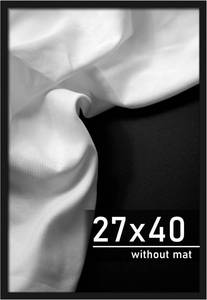 lot 3492 image: $48 Picrit 27x40 Poster Frame, Black Engineered Wood, Wall Mount