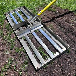 lot 3495 image: $100 Rocklin Lawn Leveling Rake  30x10 Ground Plate  78 Handle