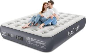 lot 3504 image: $51 InnoTruth Queen Camping Air Mattress with Built-in Pump